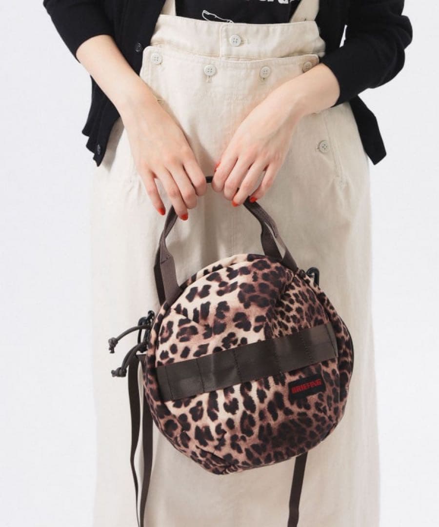 BEAMS BOY【別注】BRIEFING レオパードバッグ　ブリーフィング