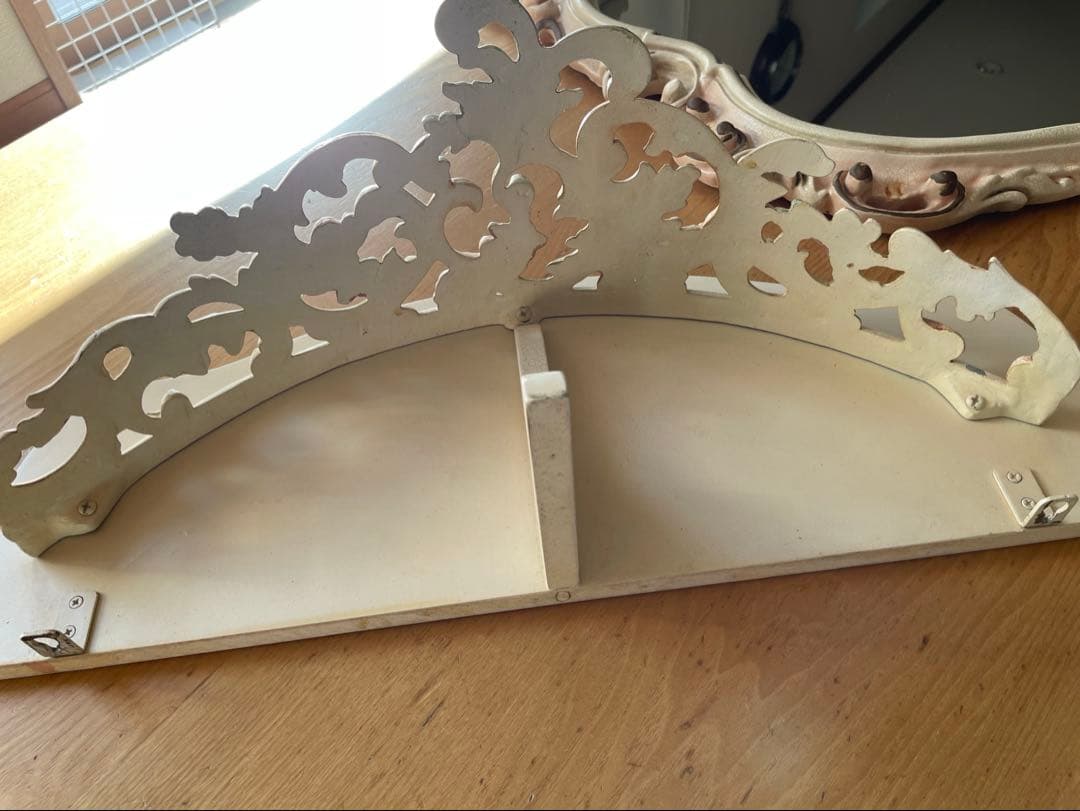 西洋アンティーク　鏡と飾り棚のセット【2-1】