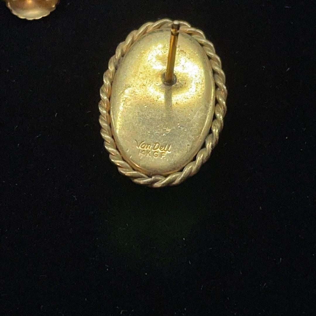 3638 ウェッジウッド ジャスパー ピアス ブローチ ペンダント K14GF