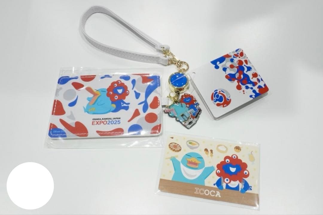 ICOCA 大阪万博 ミャクミャク イコちゃん 合皮パスケース