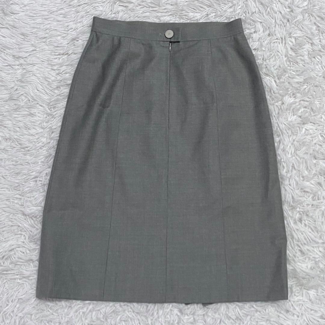 【希少】CHANEL・シャネル・スカート・グレー・銀ボタン・99C・M相当