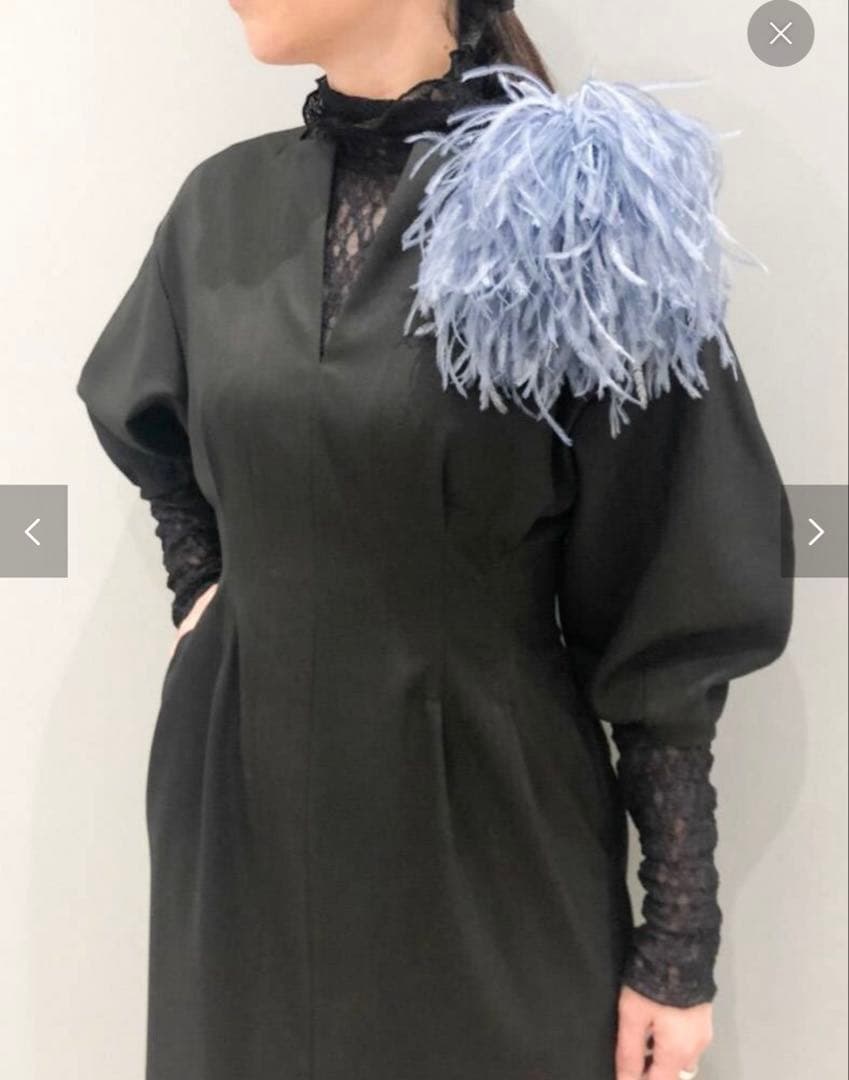 新品♡ふわふわ♡VERMEIL par iena オーストリッチコサージュ