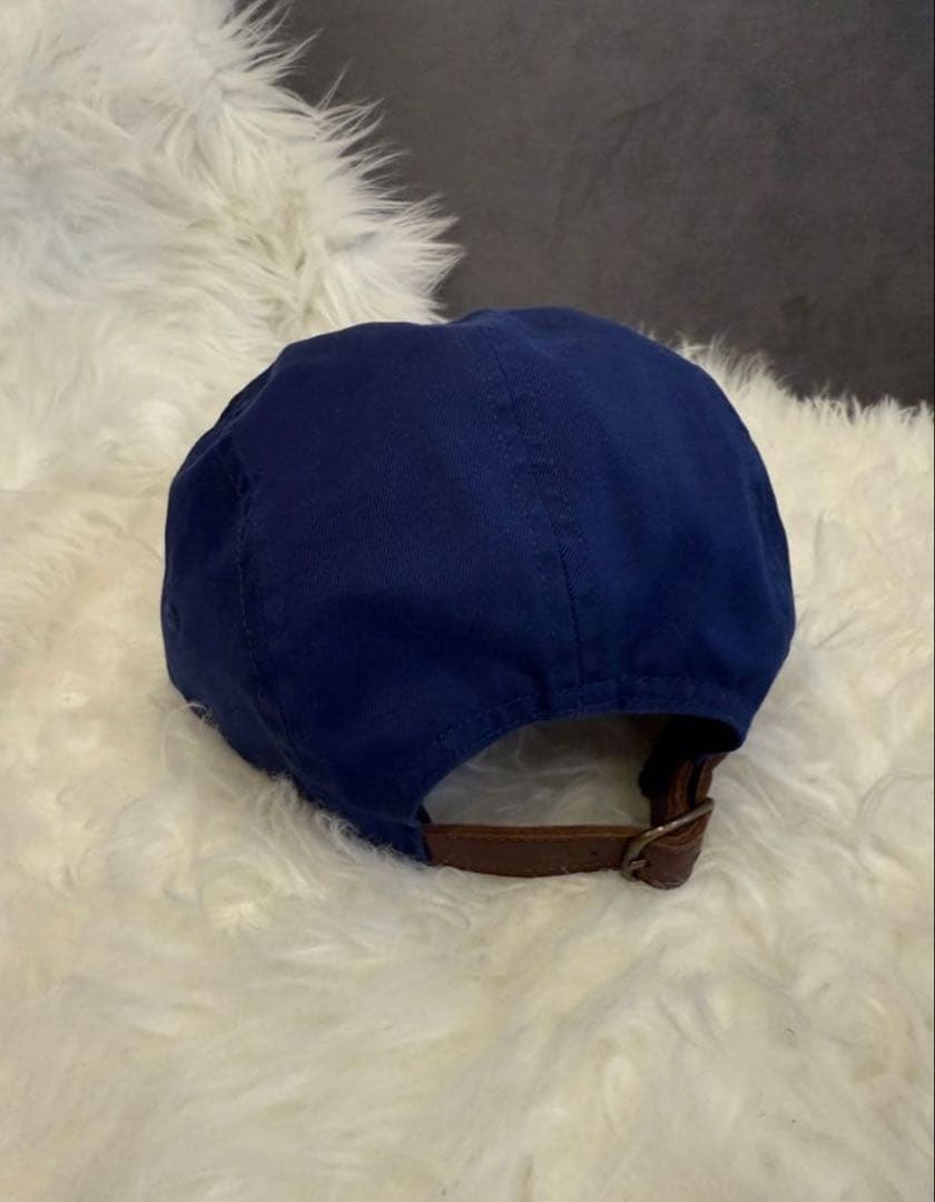 Supreme ネイビーキャップ レザー