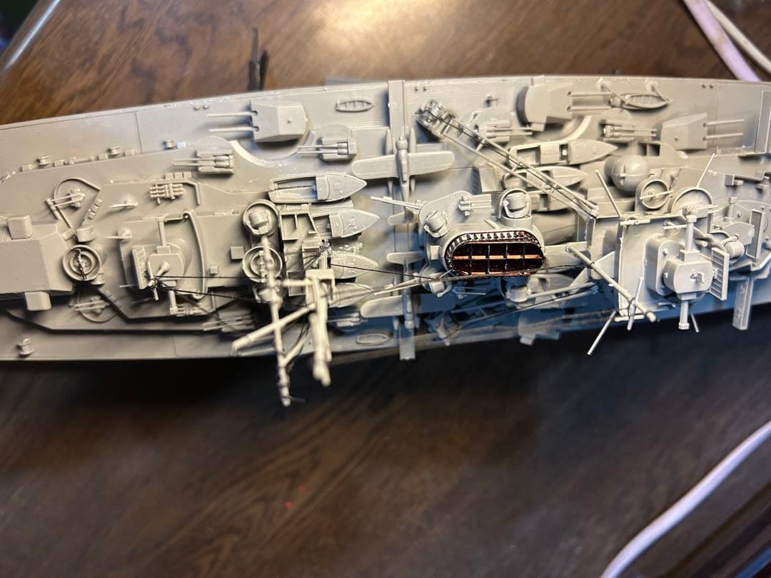 ビスマルク高速戦艦(フッドイギリス艦を一発撃沈)超精密加工800mm(完成品)