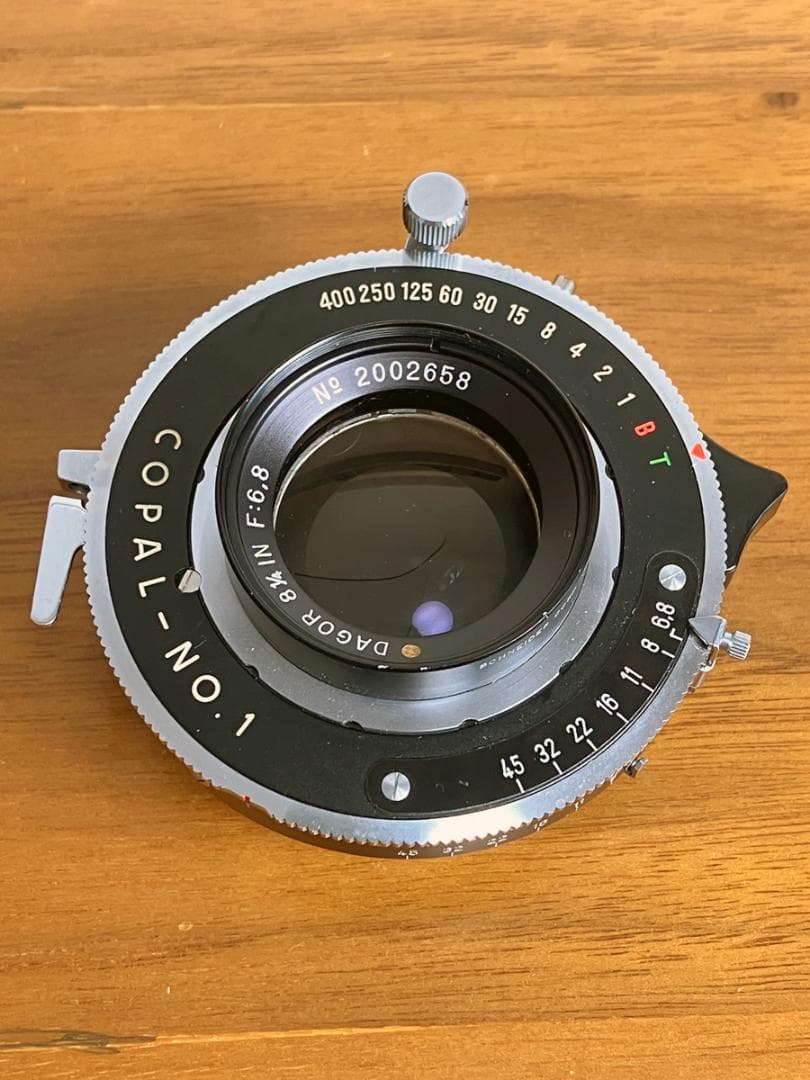フィルムカメラ DAGOR 81/4 F:6.8 Gold Dot COPAL-NO.1