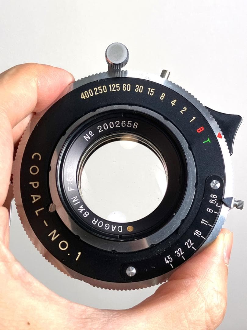 フィルムカメラ DAGOR 81/4 F:6.8 Gold Dot COPAL-NO.1