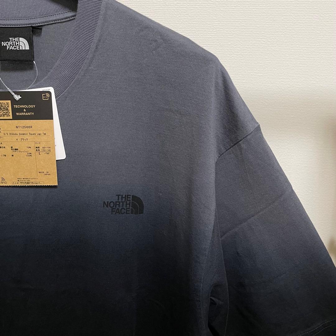 ノースフェイス直営店限定【L】Gradation Square Logo Tee