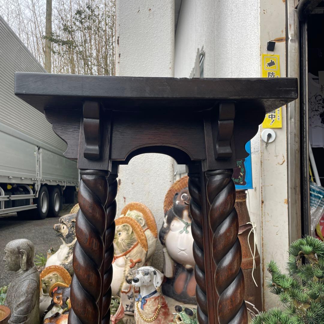 イギリスアンティーク　 飾り台 フラワースタンド 英国式 マホガニー レトロ