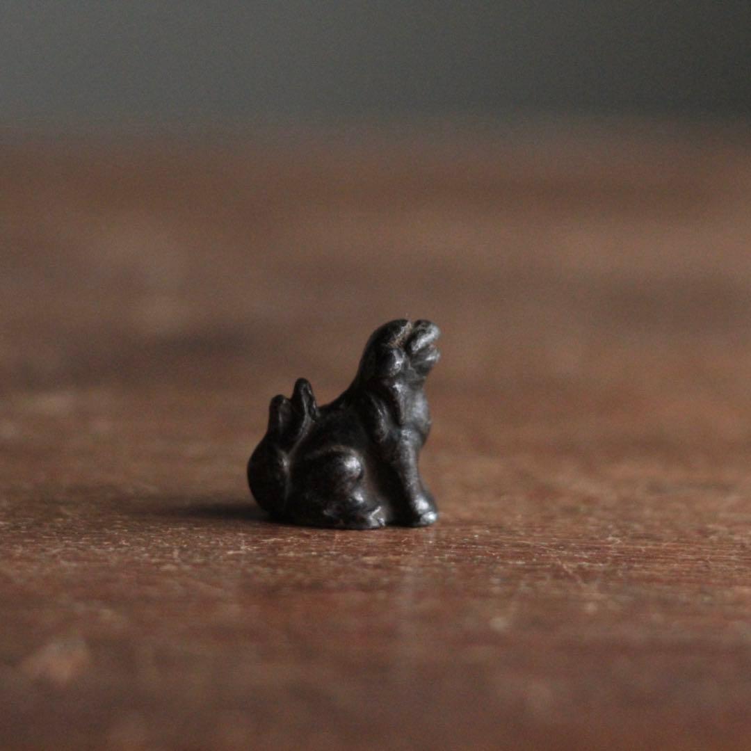 古銅 獅子 古美術 古道具 アンティーク オブジェ