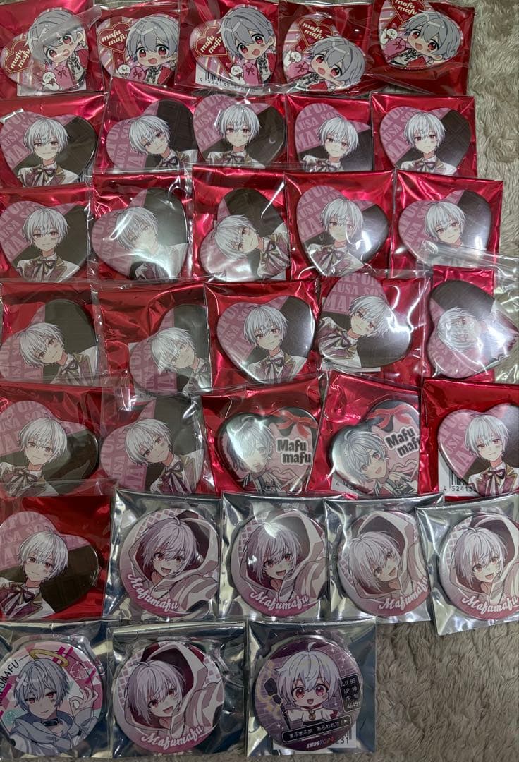 そまうさ まふまふ バレンタイン 缶バッジ 新年会 そらまふうらさか