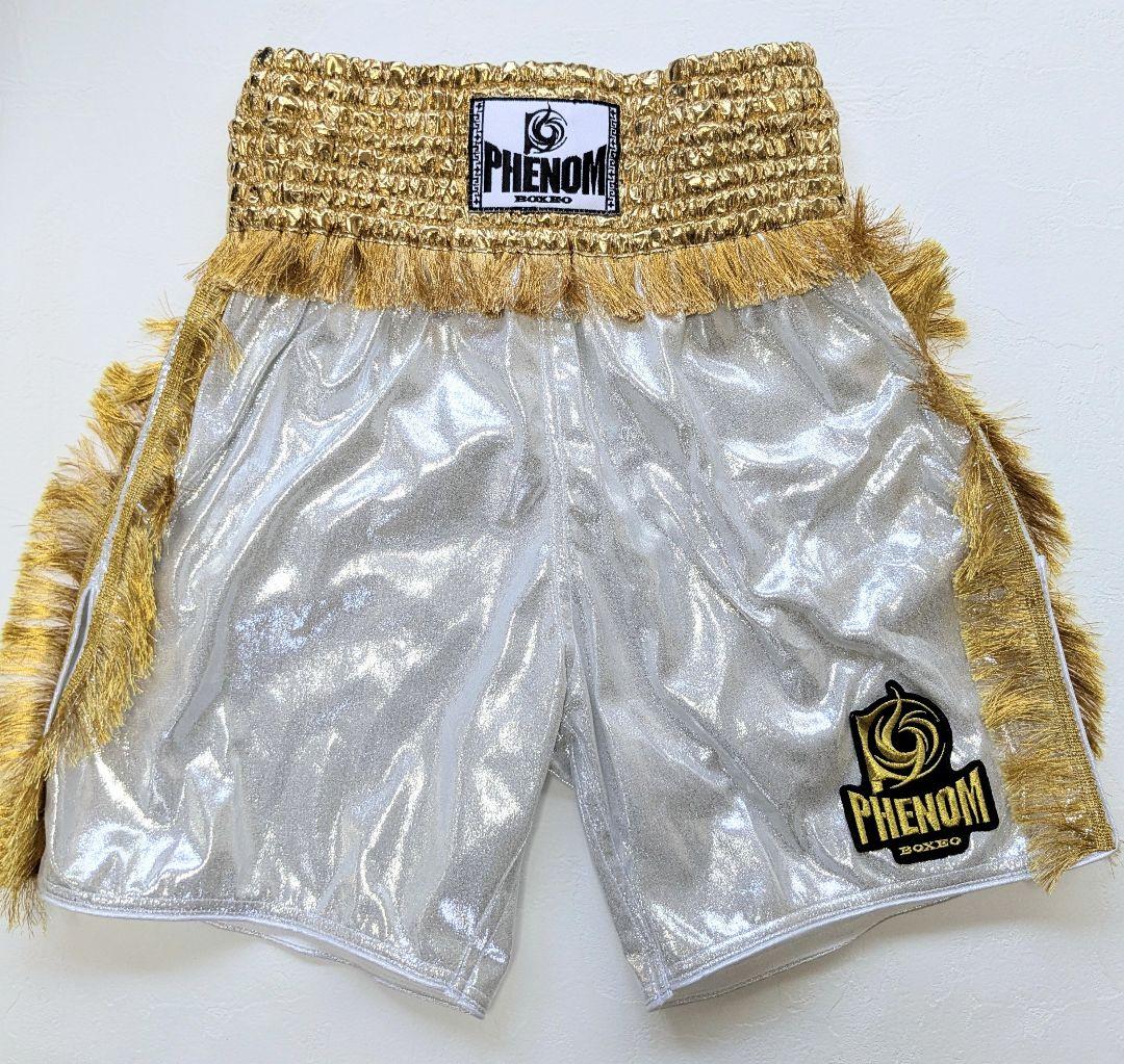 未使用LサイズPHENOMラメ生地ゴールドフリンジ ボクシングショーツ