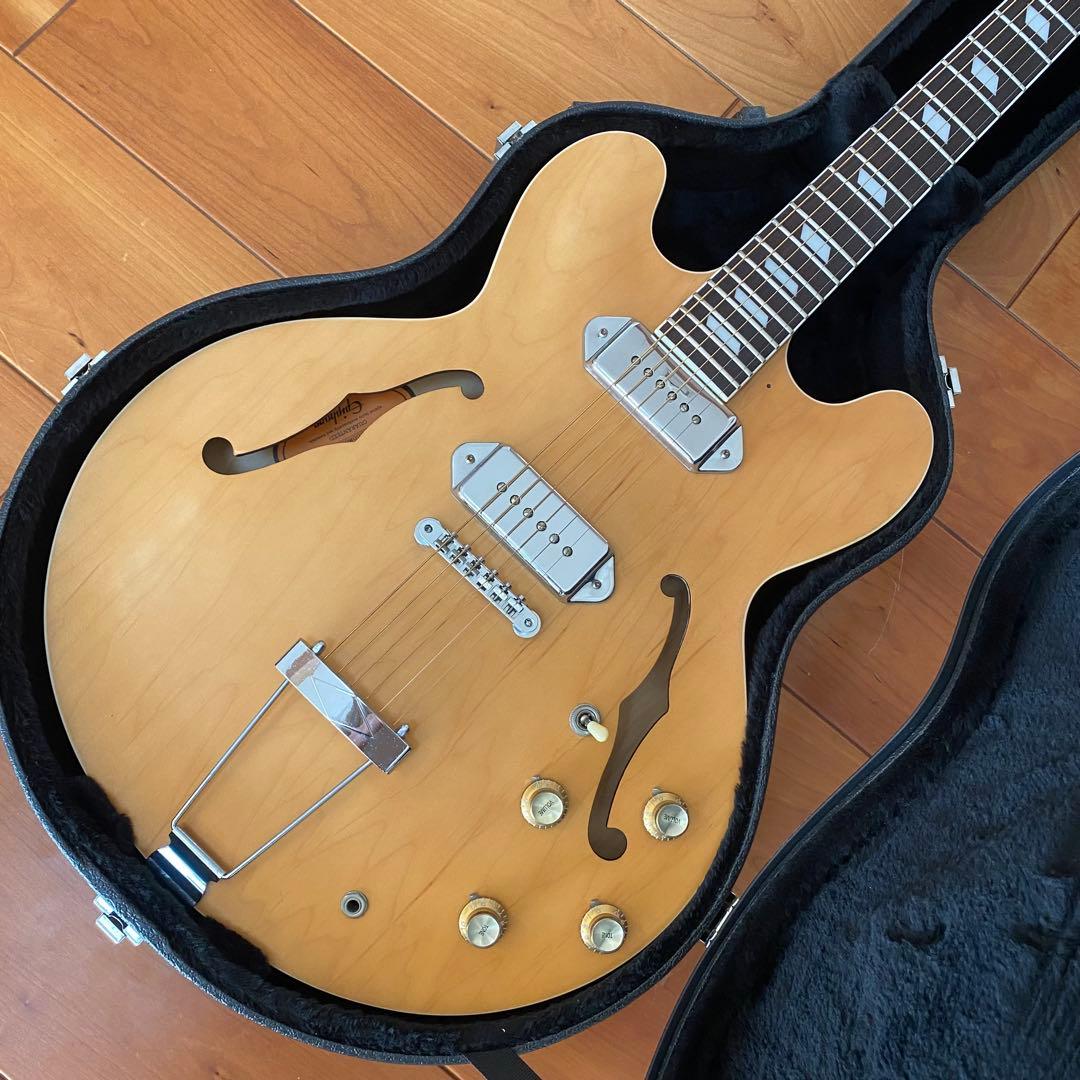 美品★ハードケース付★Epiphone CASINOエピフォンカジノ ピアレス製