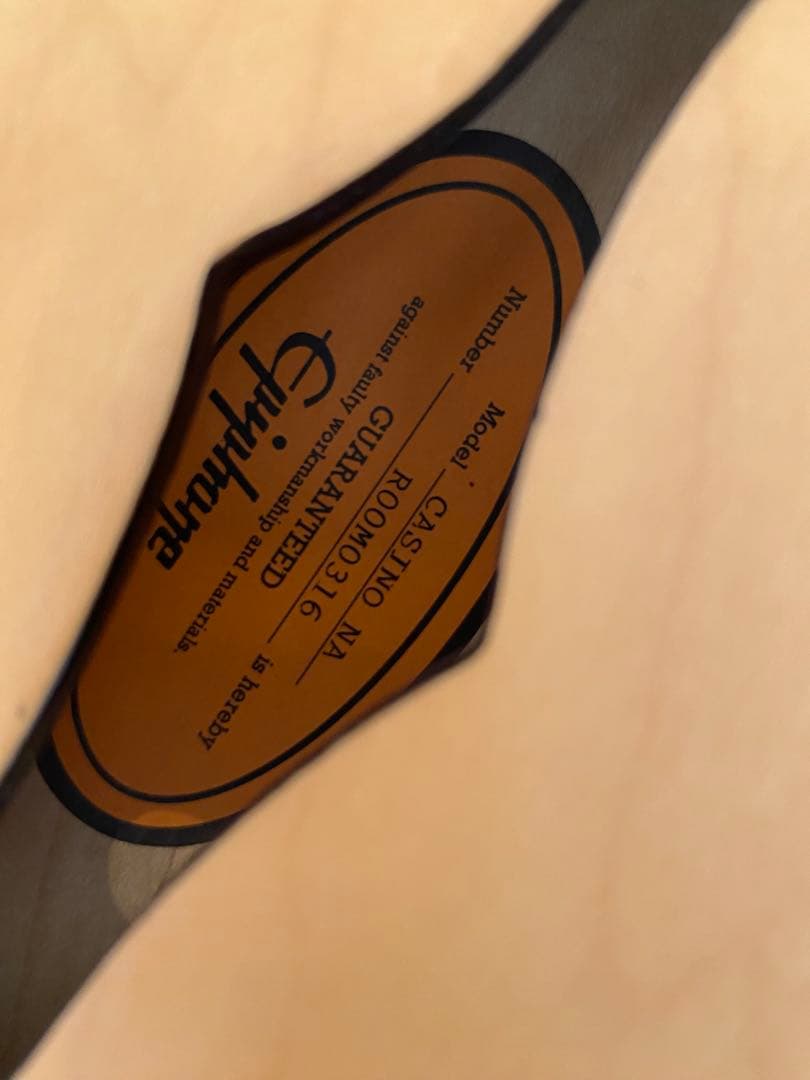 美品★ハードケース付★Epiphone CASINOエピフォンカジノ ピアレス製