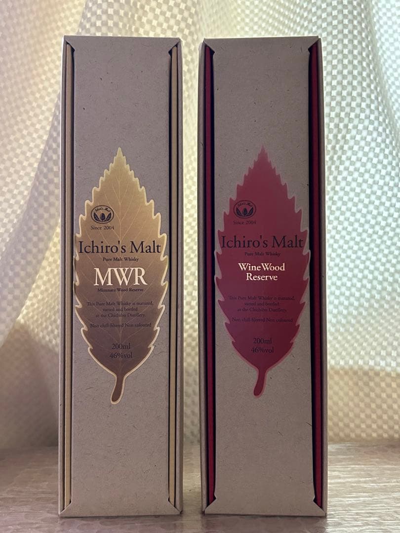 イチローズモルトリーフシリーズ　ミニボトル2本　200ml 送料無料　匿名