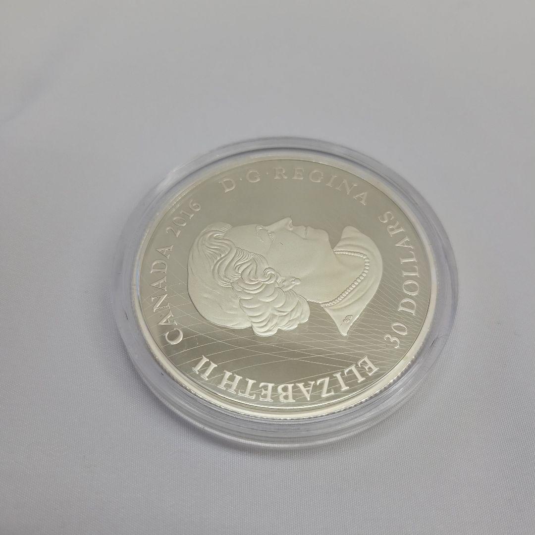 純銀　カナダ30ドル銀貨