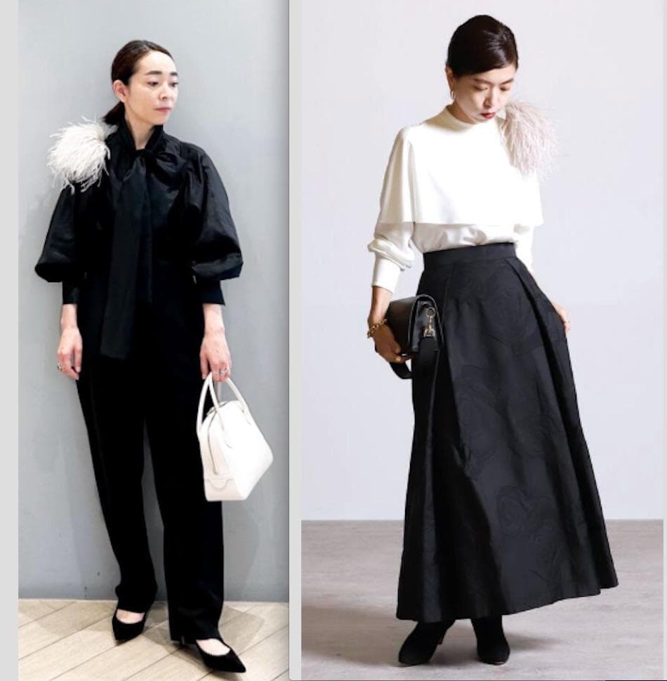 VERMEIL par iena オーストリッチ　コサージュ