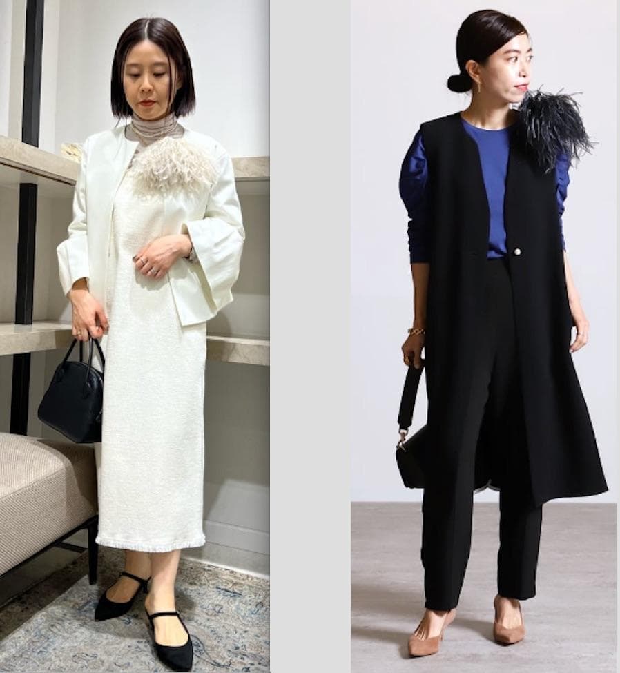 VERMEIL par iena オーストリッチ　コサージュ