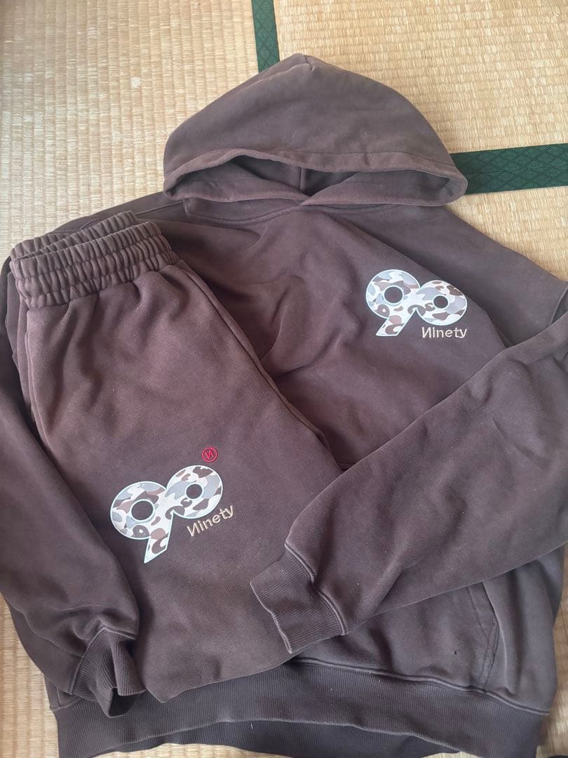 9090 logo camoセットアップ　上L下M