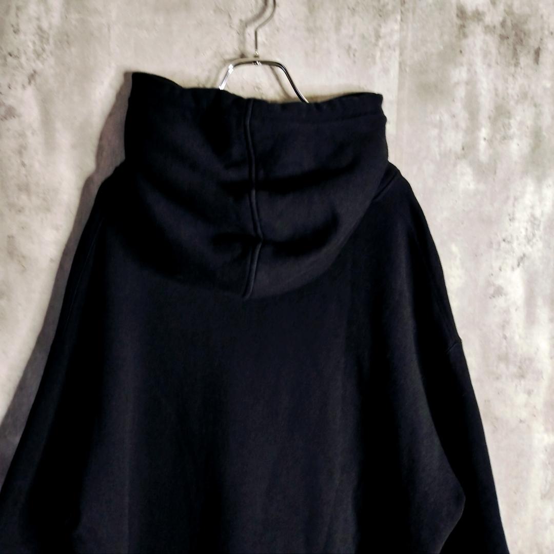 19SS★グッチ オーロラレインボーロゴ インターロッキングG パーカー 黒 L