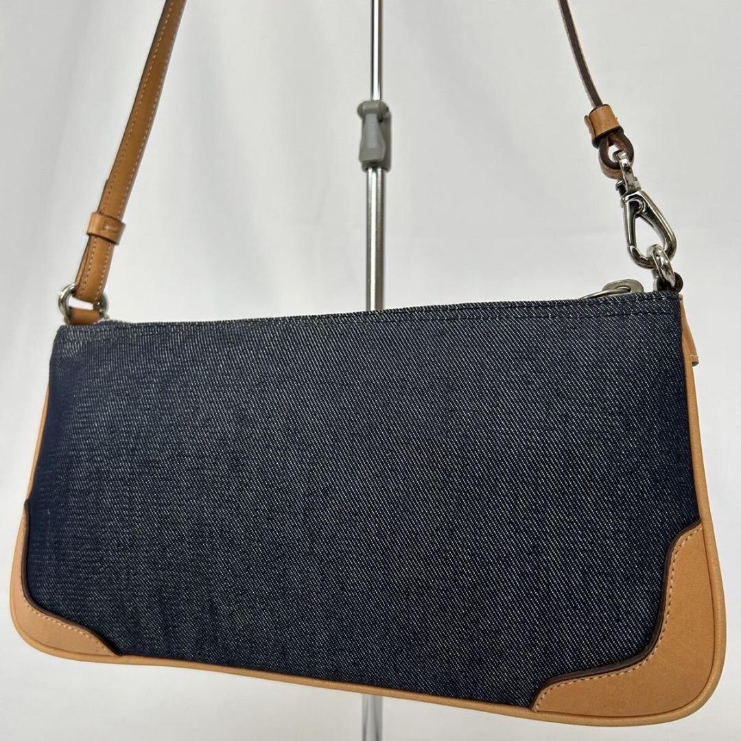 【極美品】コーチ 8335 ソーホー ワンハンドバッグ レザー デニム 肩掛け
