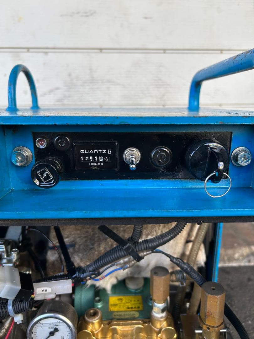 KS4★ツルミHPJ-5ESM高圧洗浄機防音ガン・高圧ホース・給排水ホースセット