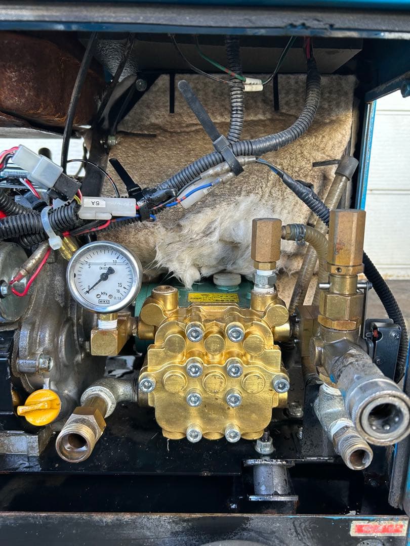 KS4★ツルミHPJ-5ESM高圧洗浄機防音ガン・高圧ホース・給排水ホースセット