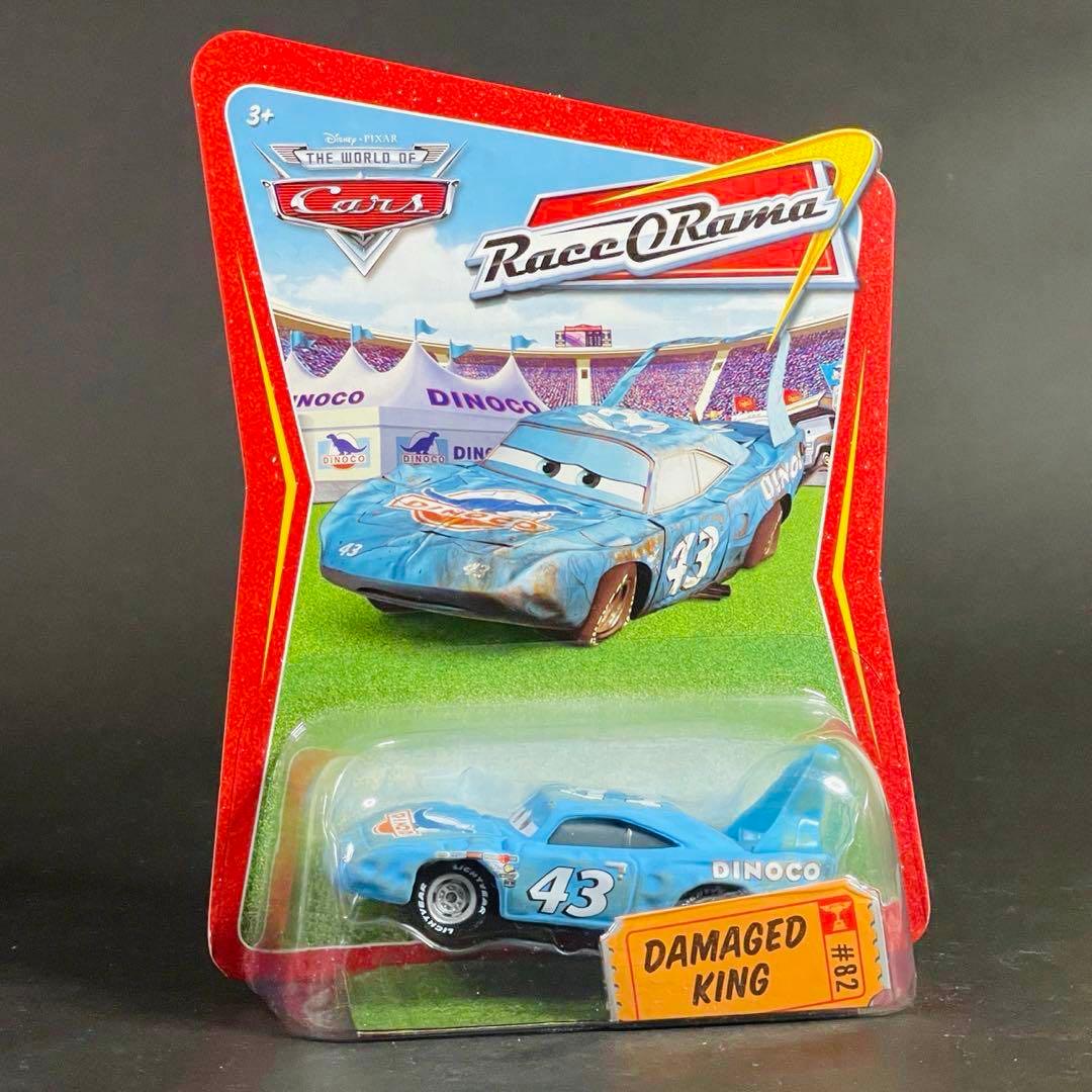 初期レアモデル マテル カーズ ダメージキング マリオ・アンドレッティ セット