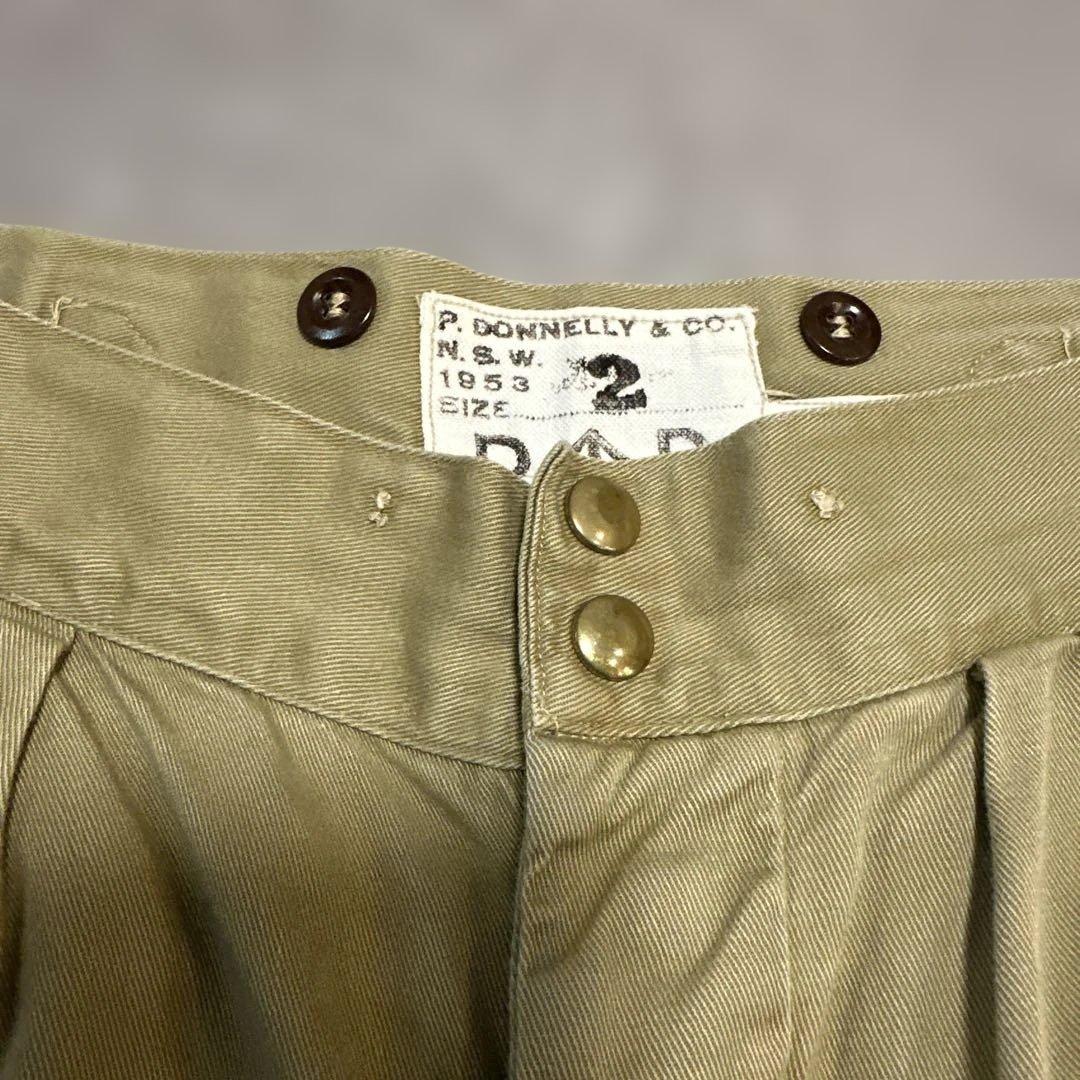 オーストラリア軍　グルカパンツ size 2 金ボタン　ビンテージ