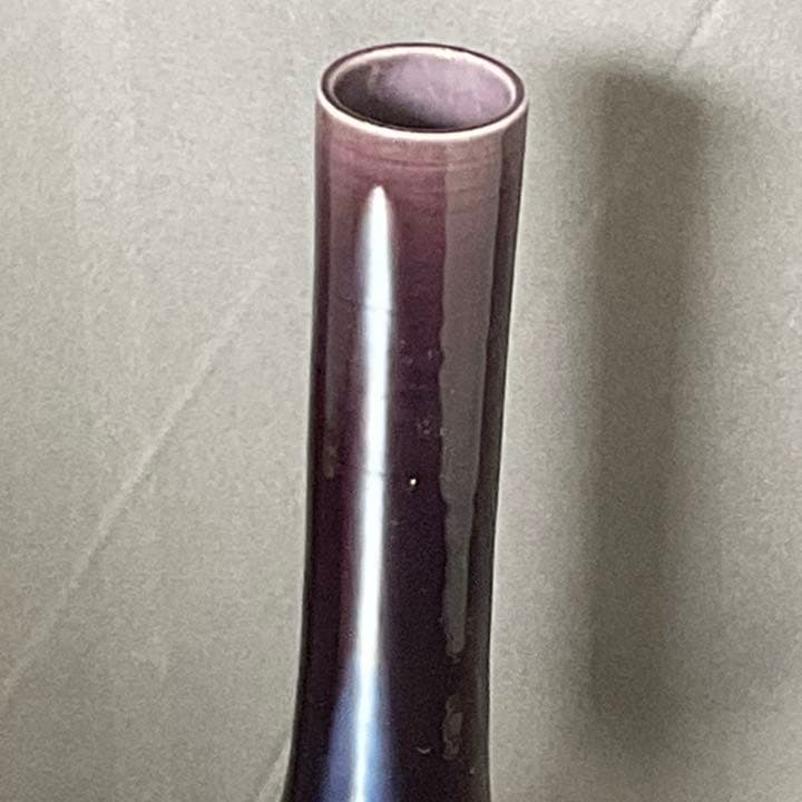 3代目　徳田八十吉　正彦　花入　花瓶　共箱　九谷焼