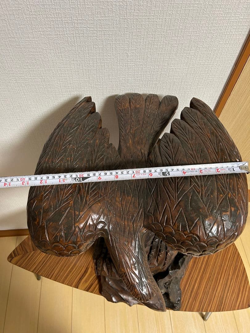 木製 鷲の彫刻 約40cm