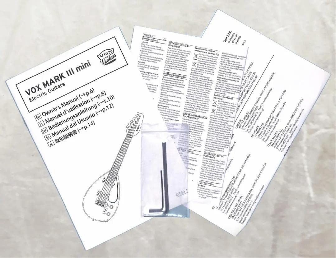 【新品同様】VOX MARK III mini＊ペイズリー柄 ミニギター