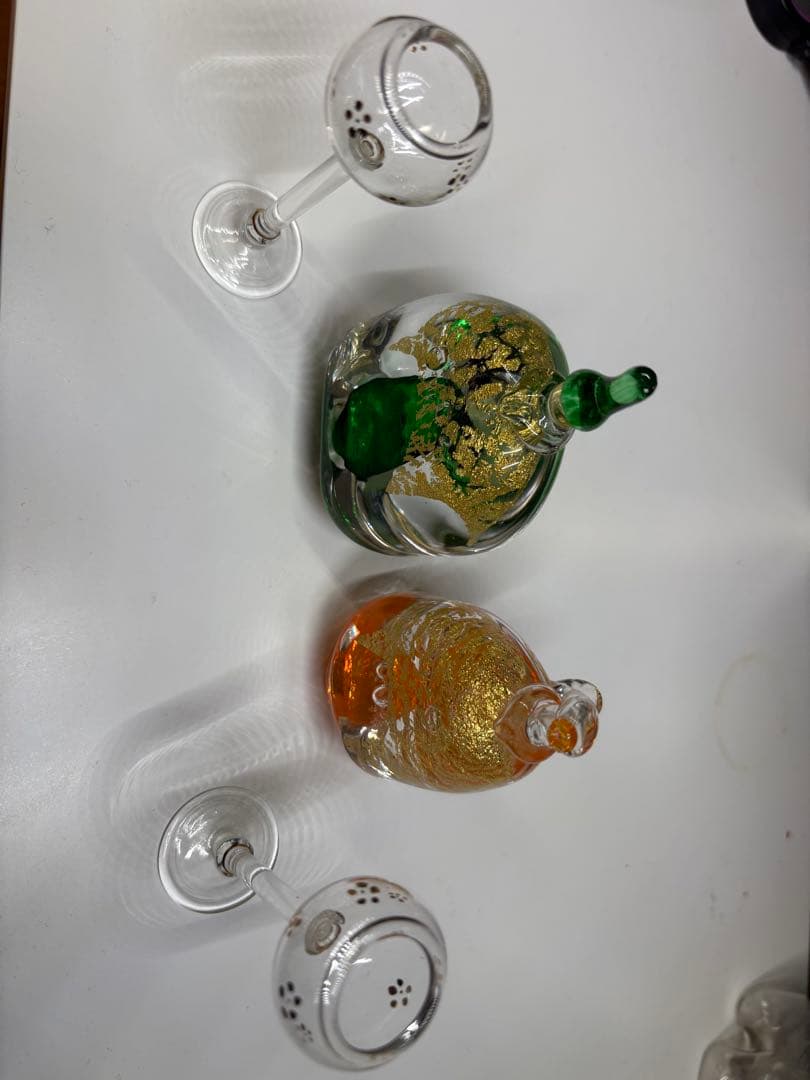 ■瑠璃雛　雛人形　るりびな　奈良ガラス工房　金箔　立雛　おひなさま　値段交渉可能