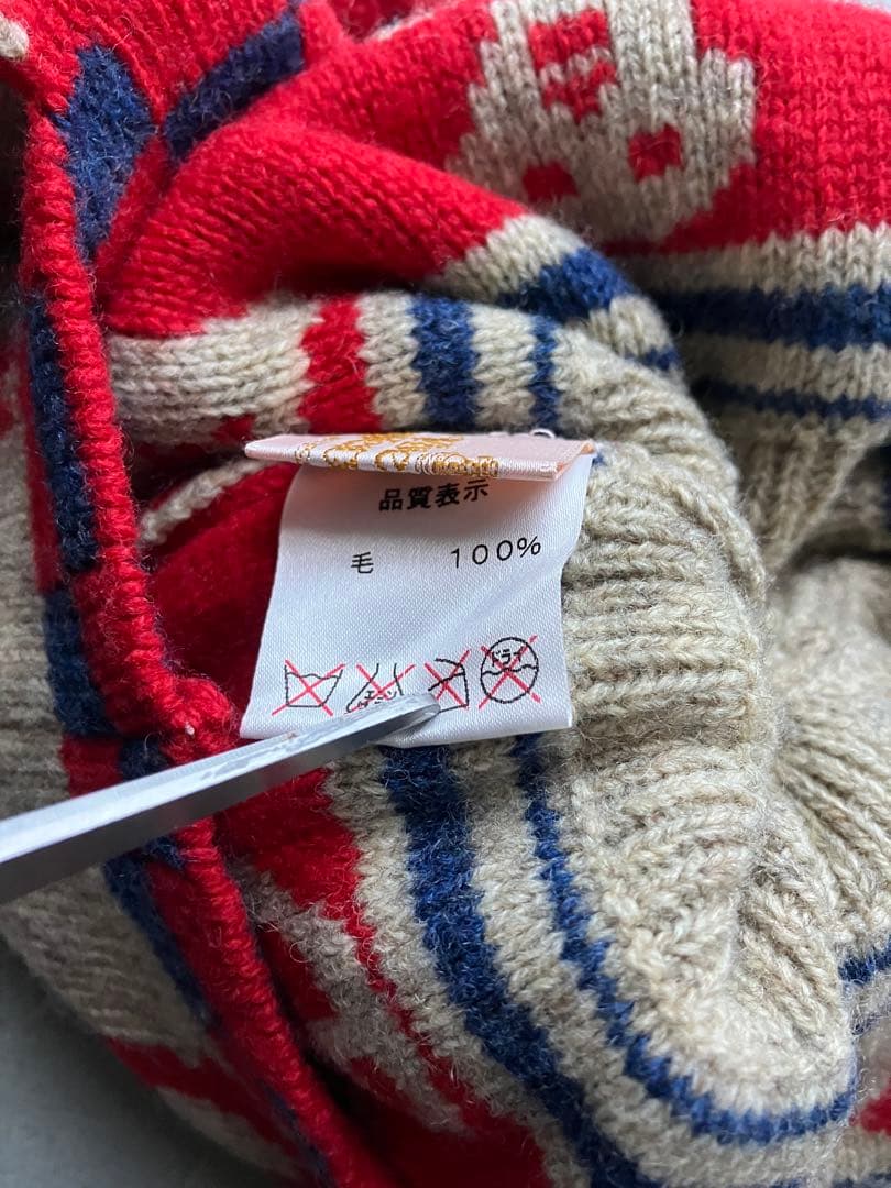 ヴィヴィアンウエストウッド　耳当て付き　ニットキャップ スカル　可愛い