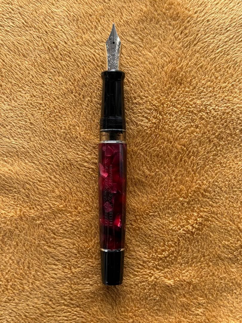 AURORA　アウロラ　オプティマ　万年筆 14K M　バーガンディ