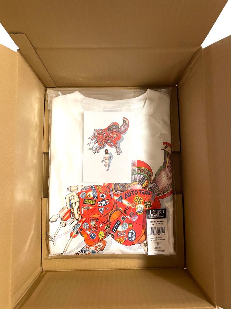 大友克洋 × 攻殻機動隊　Tシャツ　XLサイズ　ポストカード付き