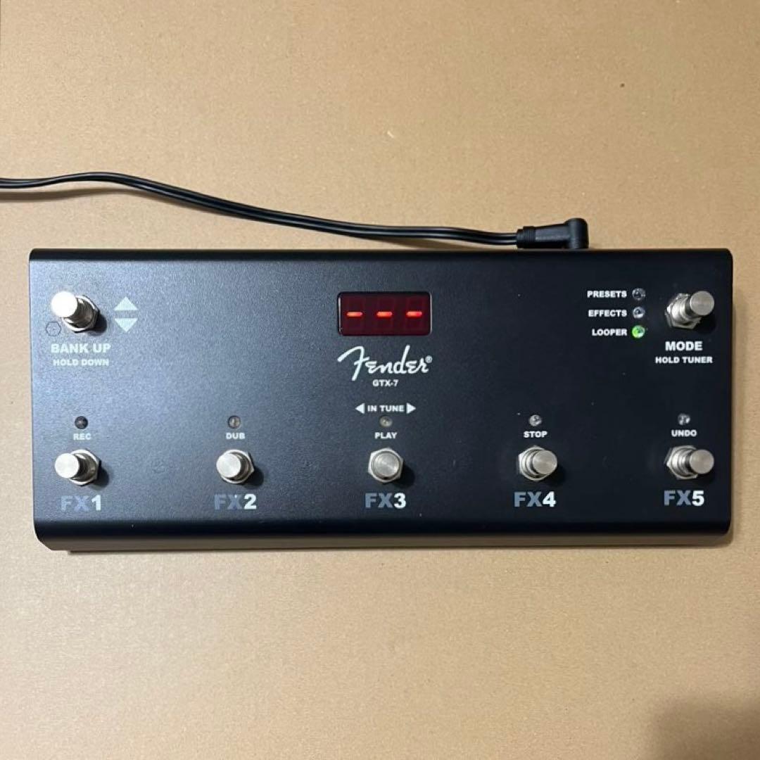 【動作◯】 Fender フットスイッチ GTX-7