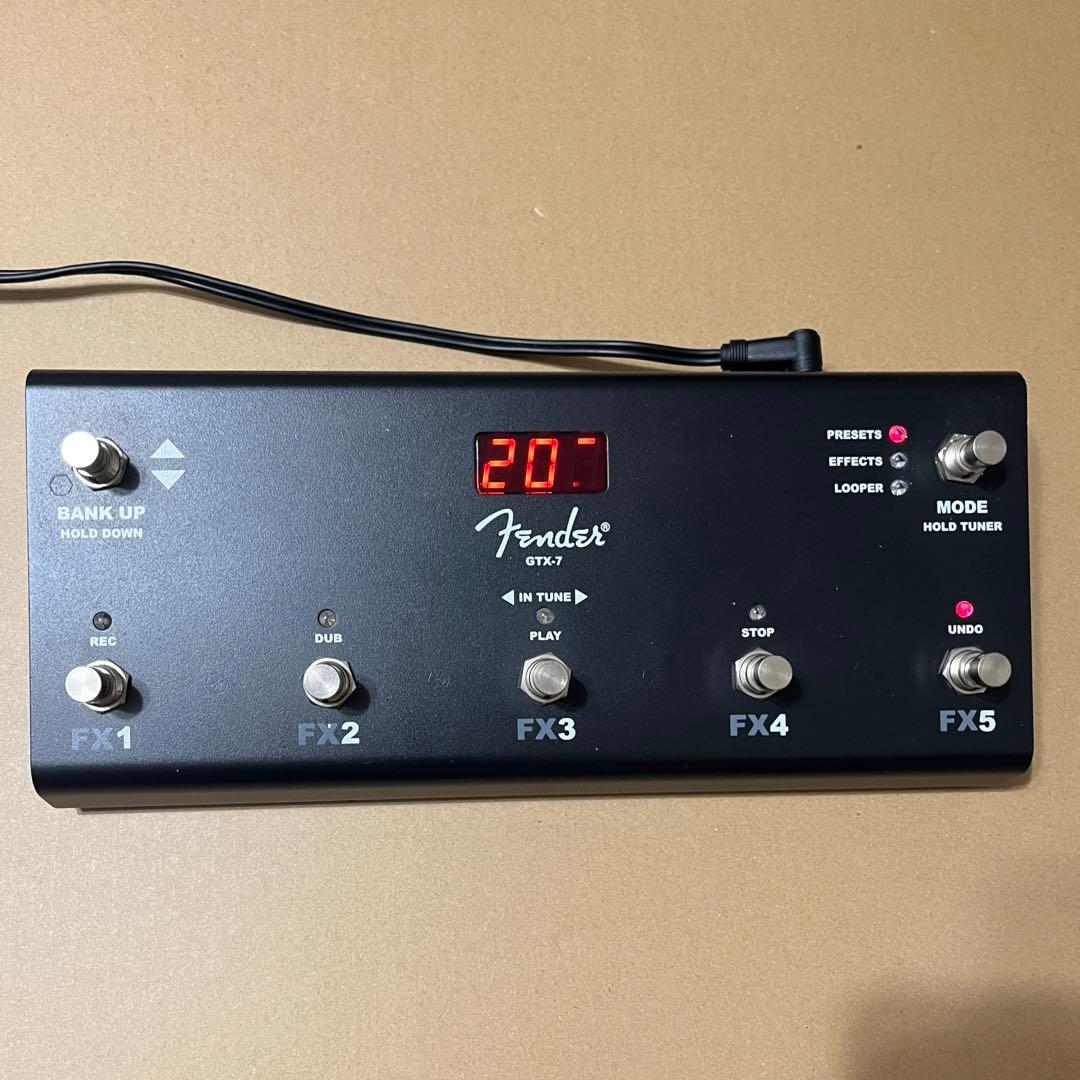 【動作◯】 Fender フットスイッチ GTX-7