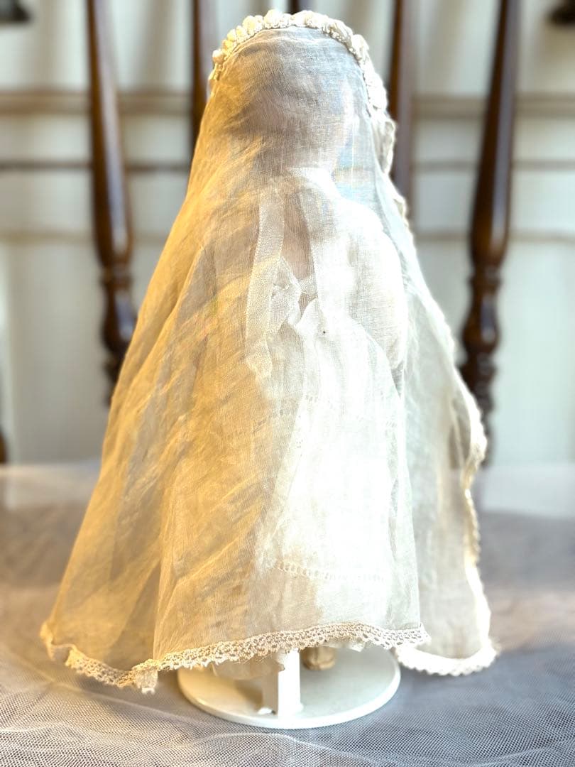 ♡UNIS FRANCE ビスクヘッド　コミュニオンドール　初聖体　スタンド付