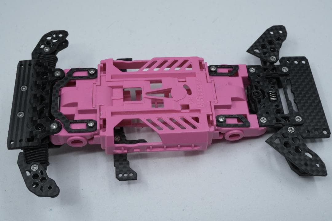 ミニ四駆　CNC精密加工　MSフレキ＋ATアンカーバンパーセット ピンク