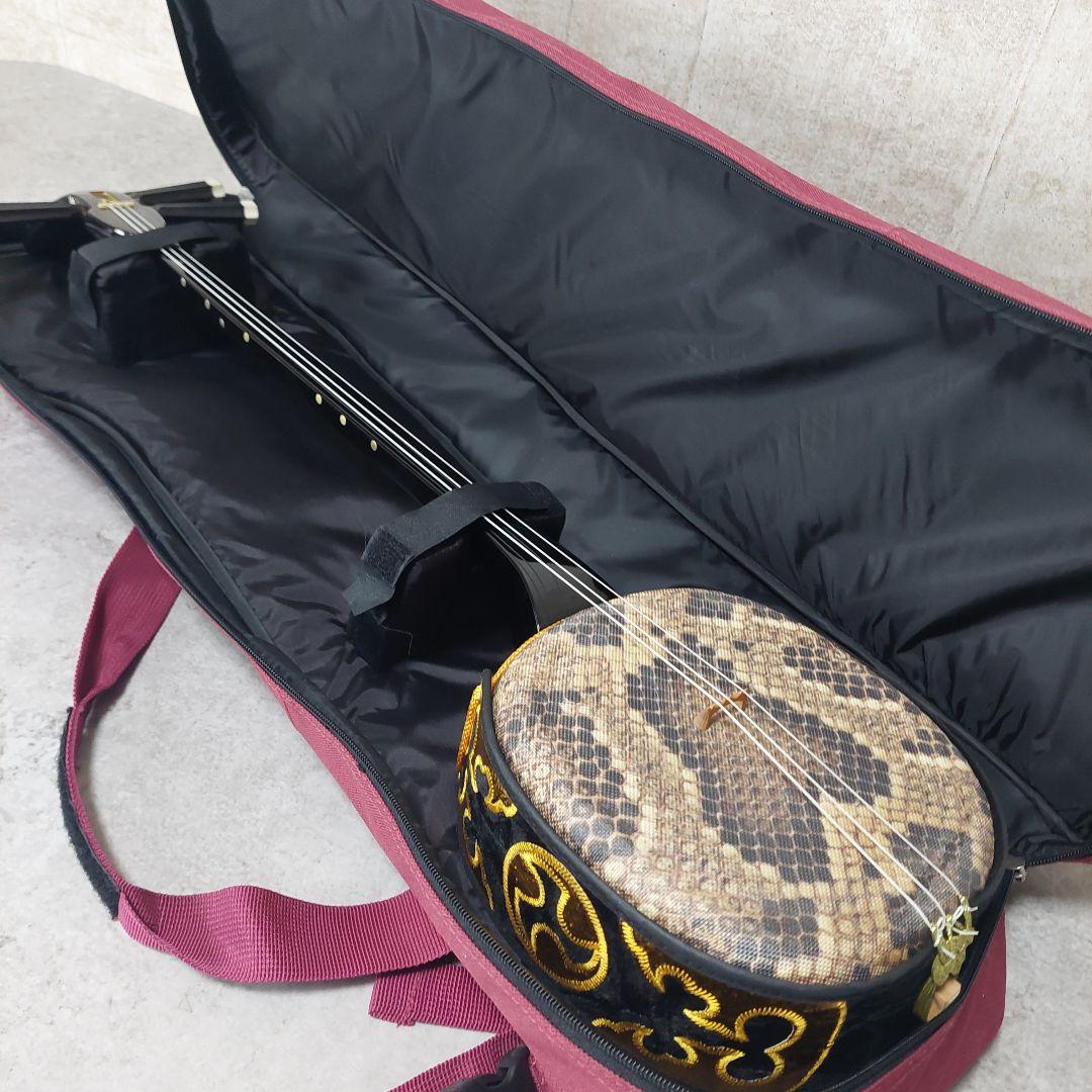 沖縄三線 入門用 初心者向け 人工皮 合皮 三味線 琉球 和楽器 ソフトケース付