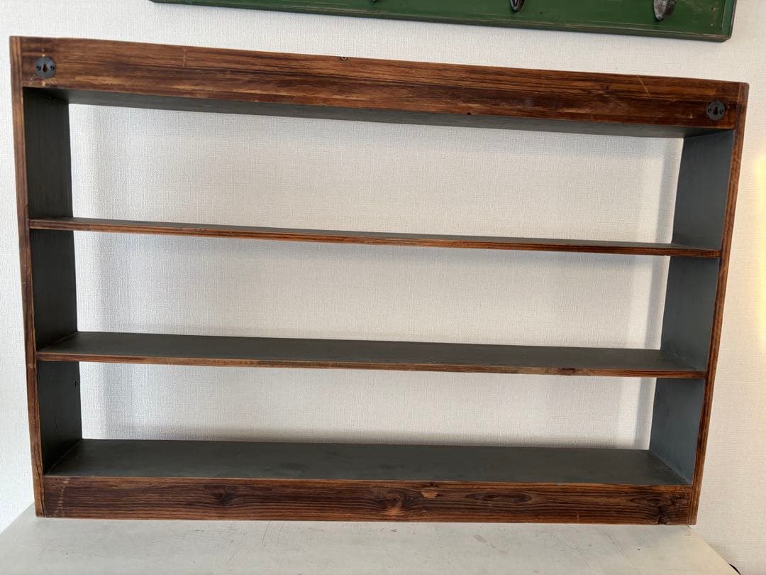 週末お値下げ！イギリスアンティークシェルフウォールシェルフ壁掛けラック