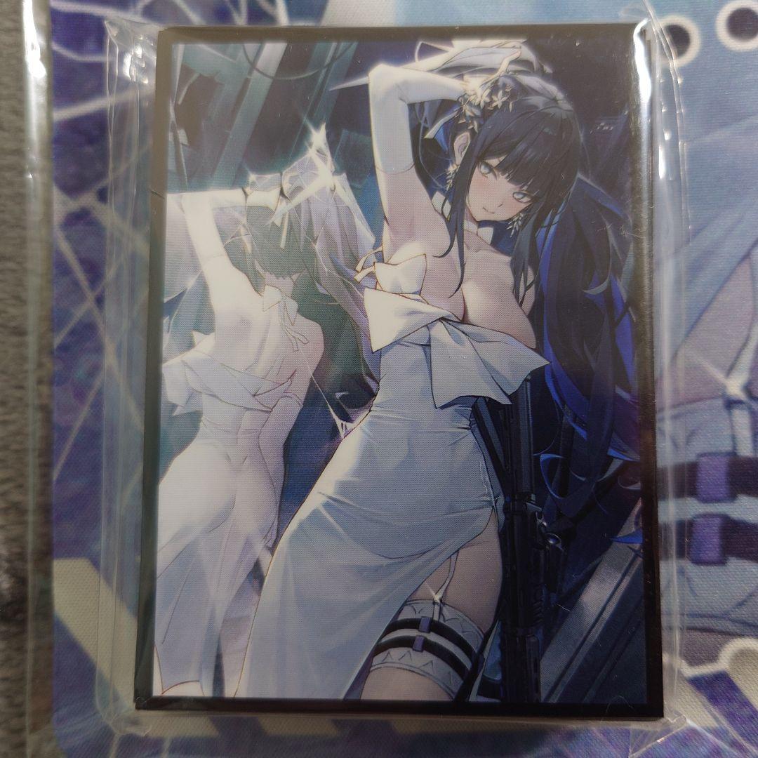 α2 ブルーアーカイブ 割れ鏡&白ドレス 錠前サオリ スリーブ&プレイマット