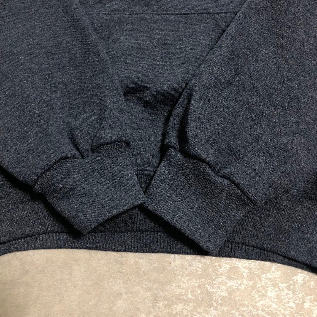 90sヴィンテージ ラッセルアスレティック無地スウェットパーカー青タグメキシコ製