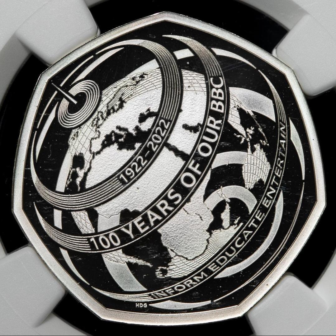 NGC-PF69 　エリザベス2世　ピエフォー銀貨　 2022　保証書・箱付