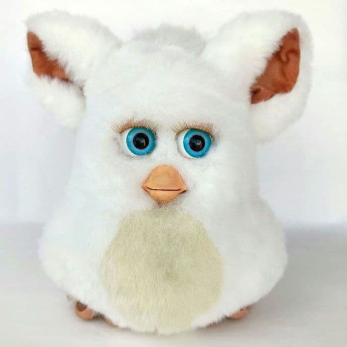 【稼動品】ファービー2 シュガースノー ブルー目 ドイツ語版