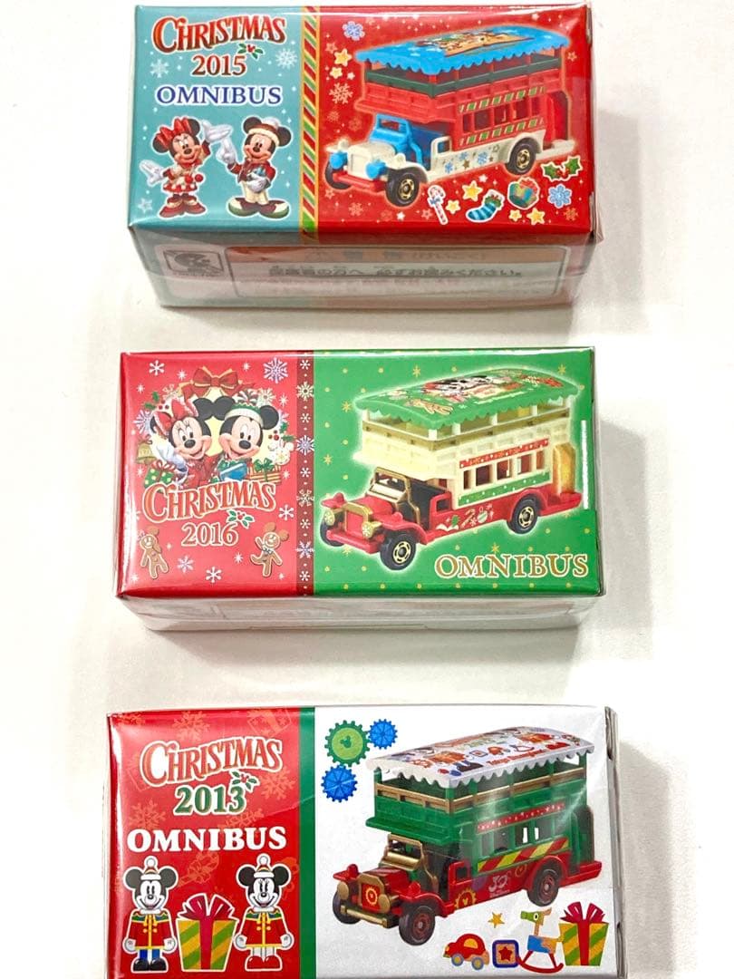 新品未開封 TDL ディズニークリスマス トミカ オムニバス 15周年 30周年