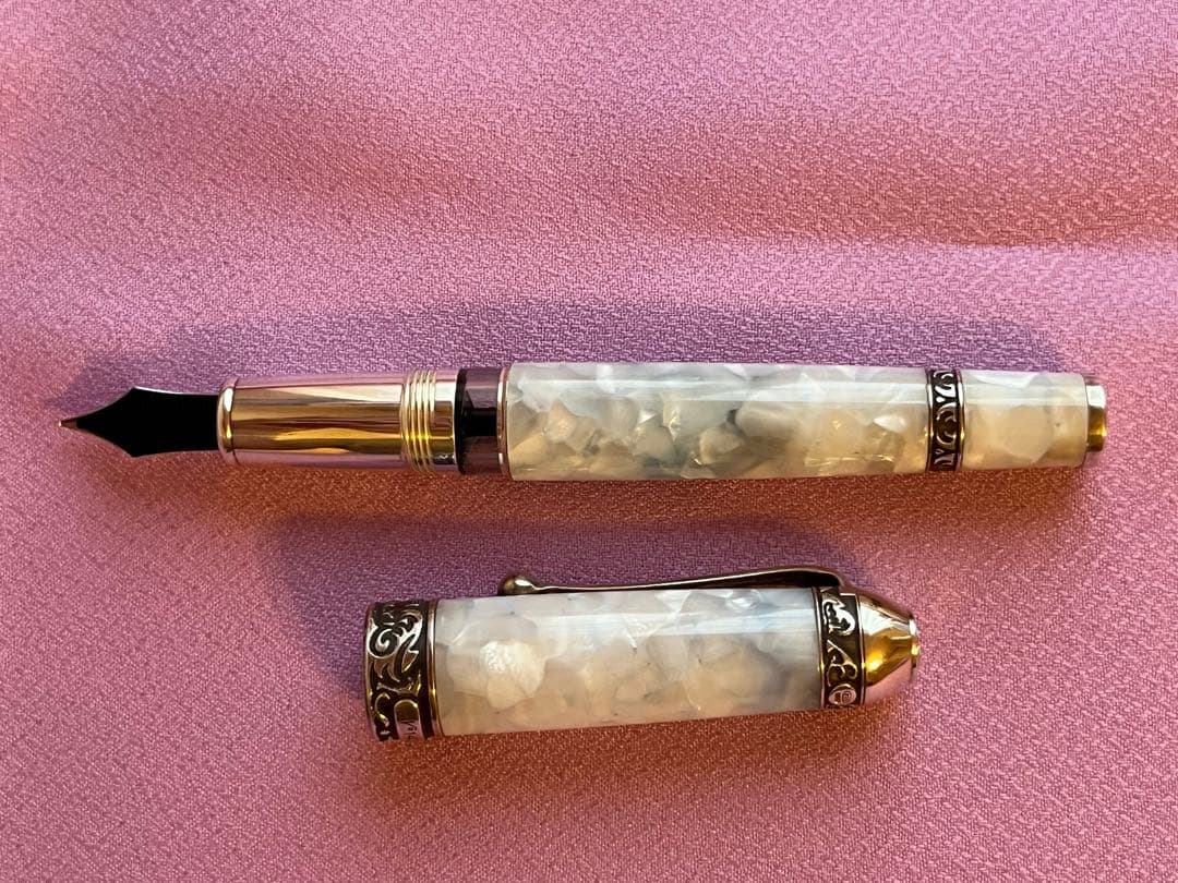 ☆説明確認の上購入してください☆アウロラ 万年筆 オチェアーノ アルティコ F