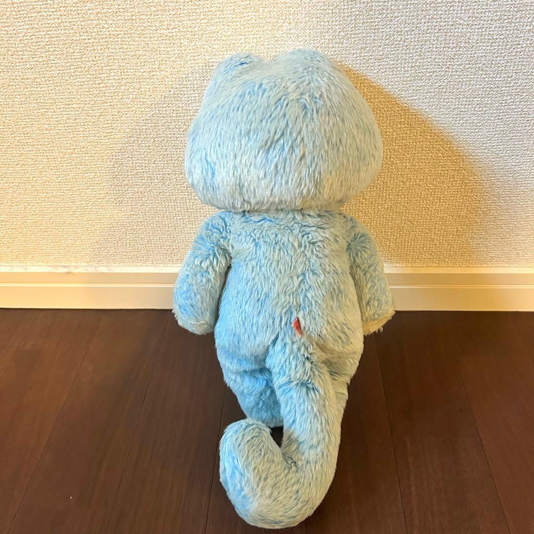 セキグチ　11ぴきのねこ　ぬいぐるみ　ブルー毛足の長いタイプ　馬場のぼる　人形