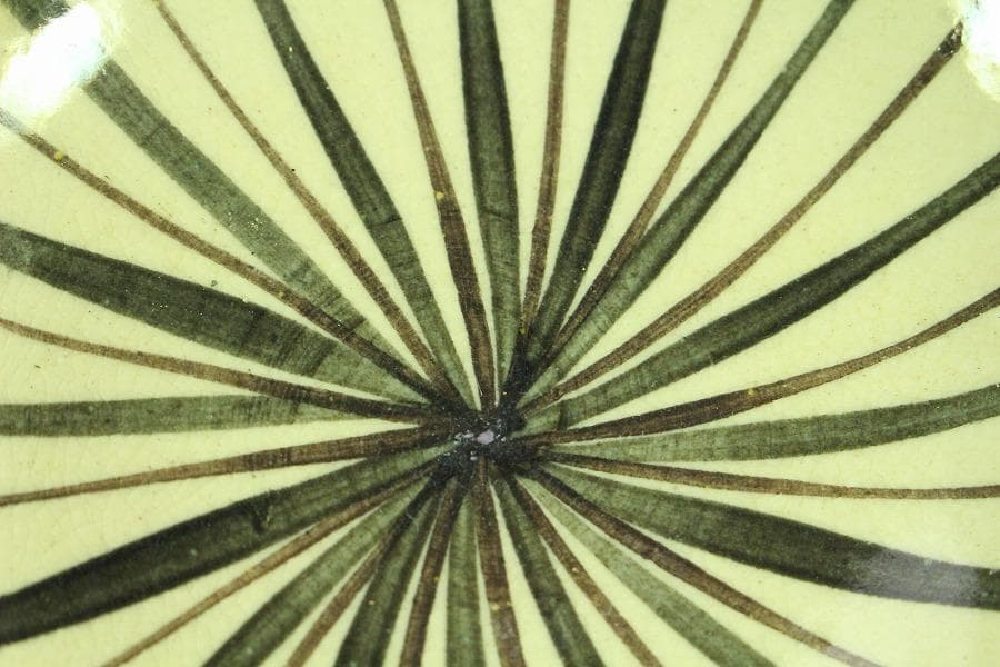 麦藁手 蓋茶碗 十客 時代物(K-YC510)