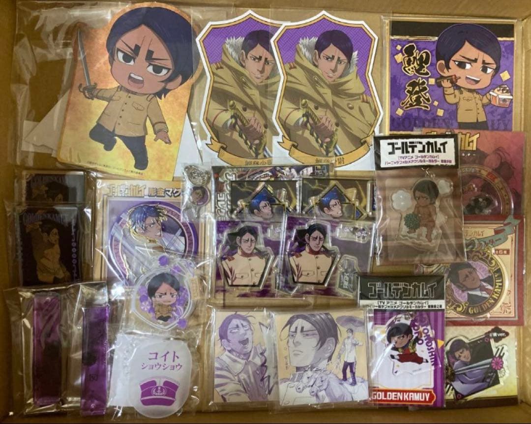 ゴールデンカムイ　鯉登少尉　鯉登　鯉登音之進　アクリルスタンド　缶バッジ